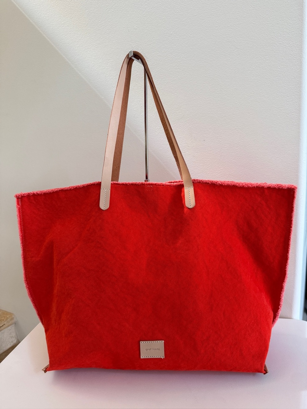 GRAF LANTZ Hana Canvas Boat Bag Tote Orange